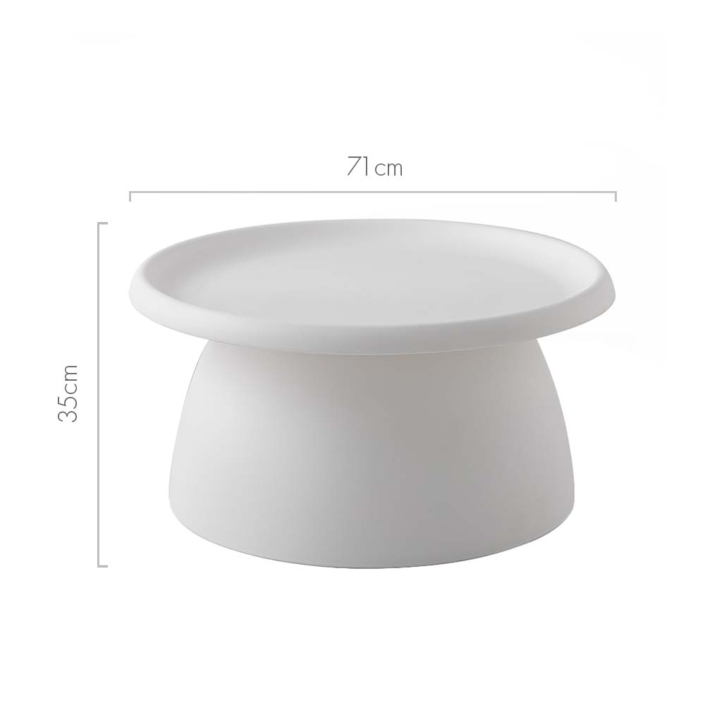 Millgrove Round Coffee Table 71cm, White