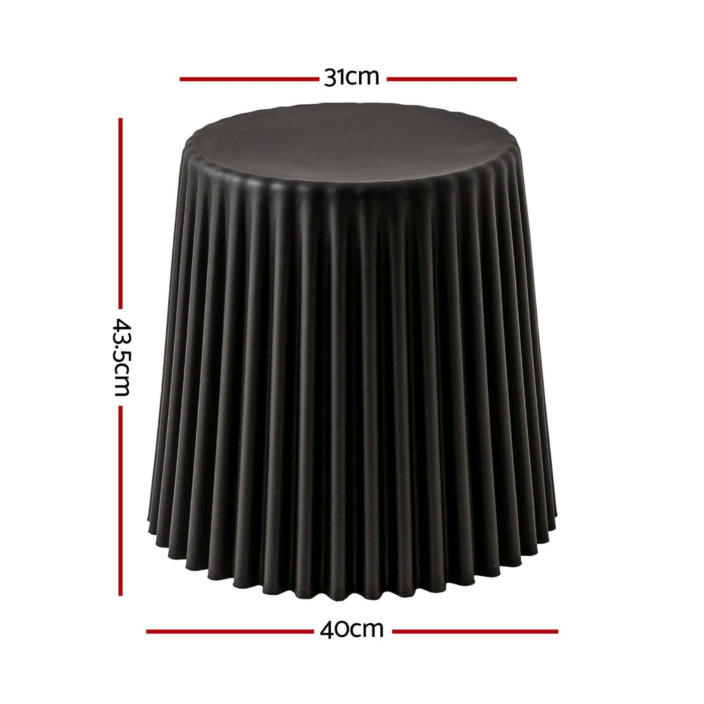 Artiss Cupcake bar stool in living room as side table — Allure Home Collections