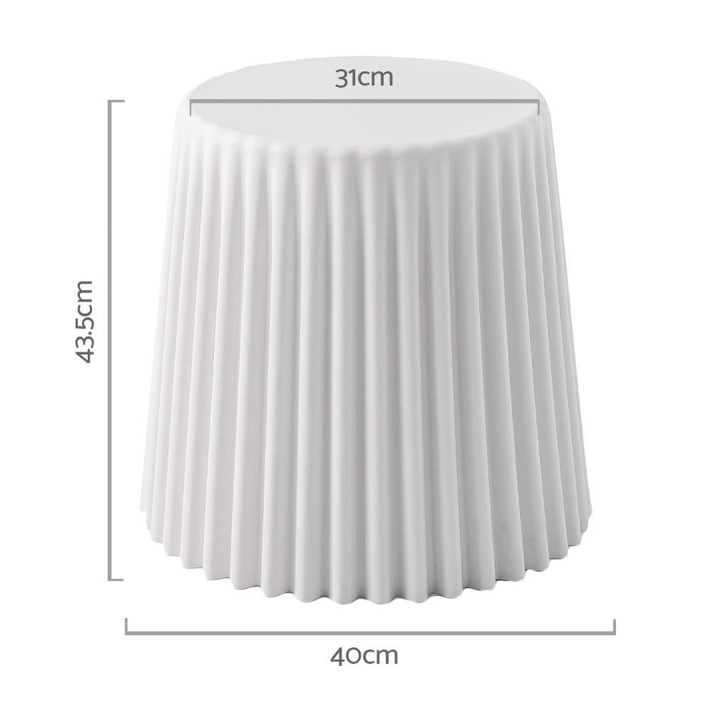 Artiss Cupcake White Plastic Bar Stools