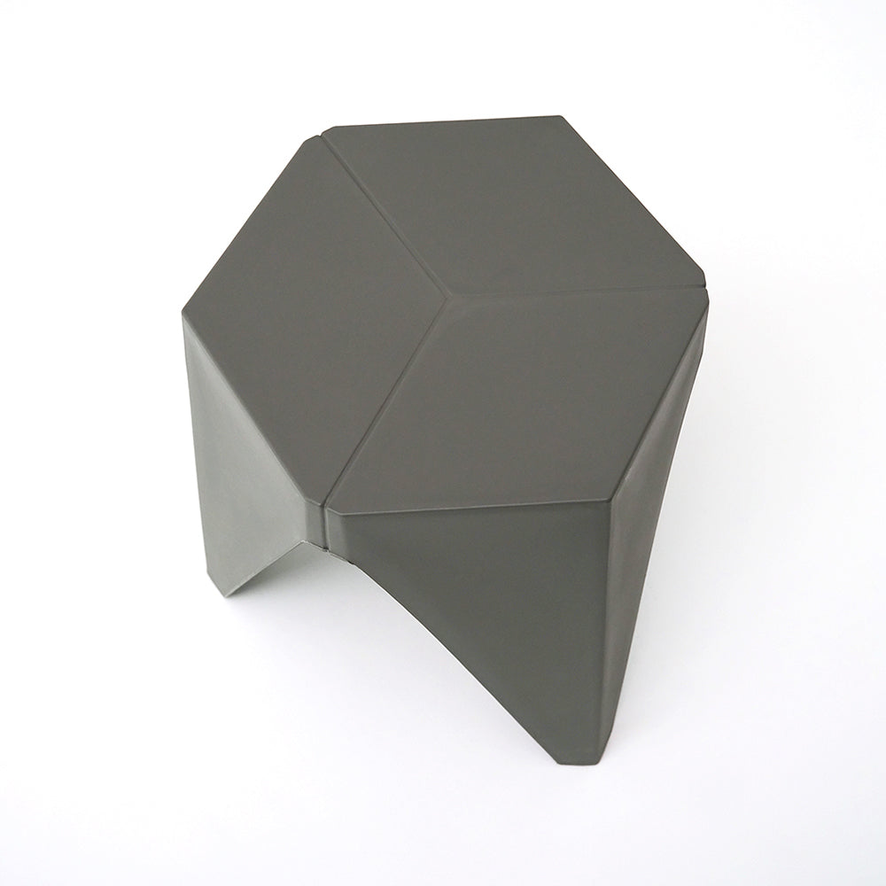 Two Artiss grey puzzle stools in contemporary space — Allure Home Collections