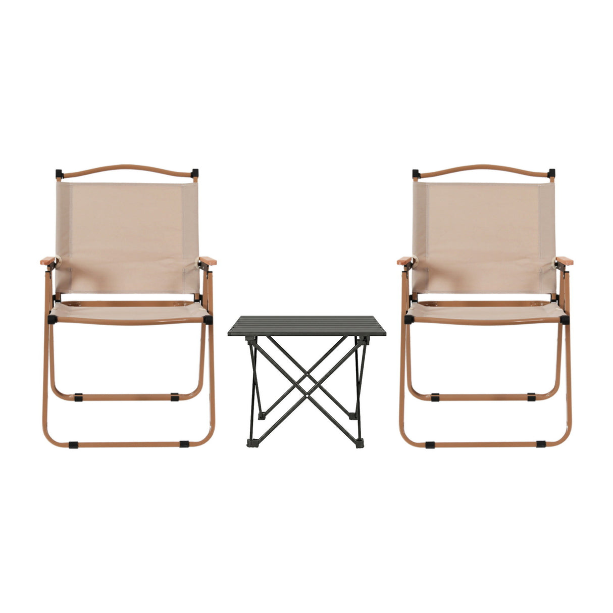 Hermannsburg Folding Camp Table and Chair Set 3pcs, Red