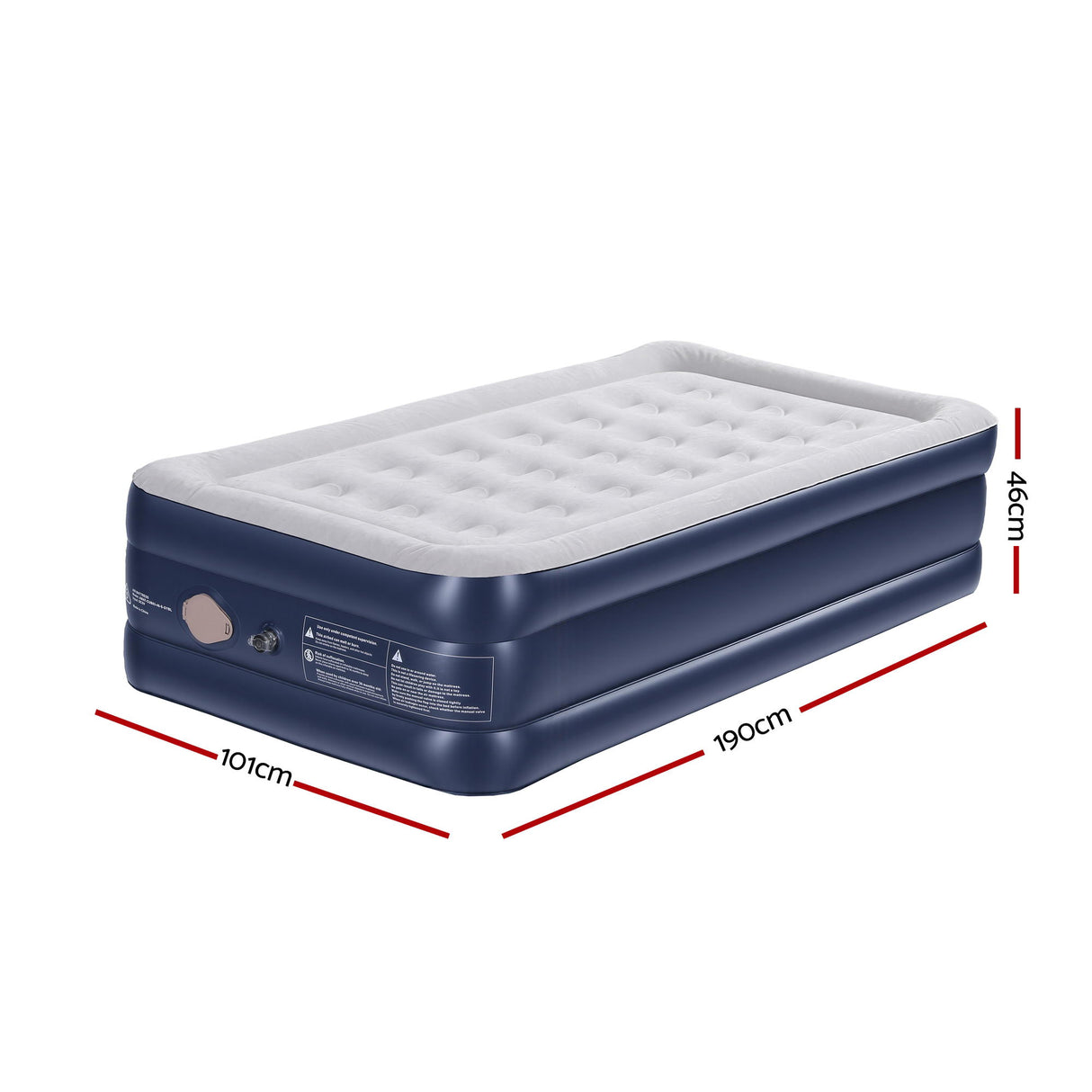 Spray Single Air Mattress, USB Pump Raised 46cm