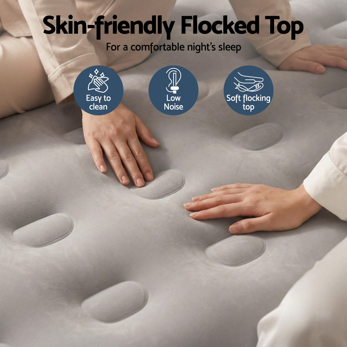 Spray Single Air Mattress, USB Pump Raised 46cm