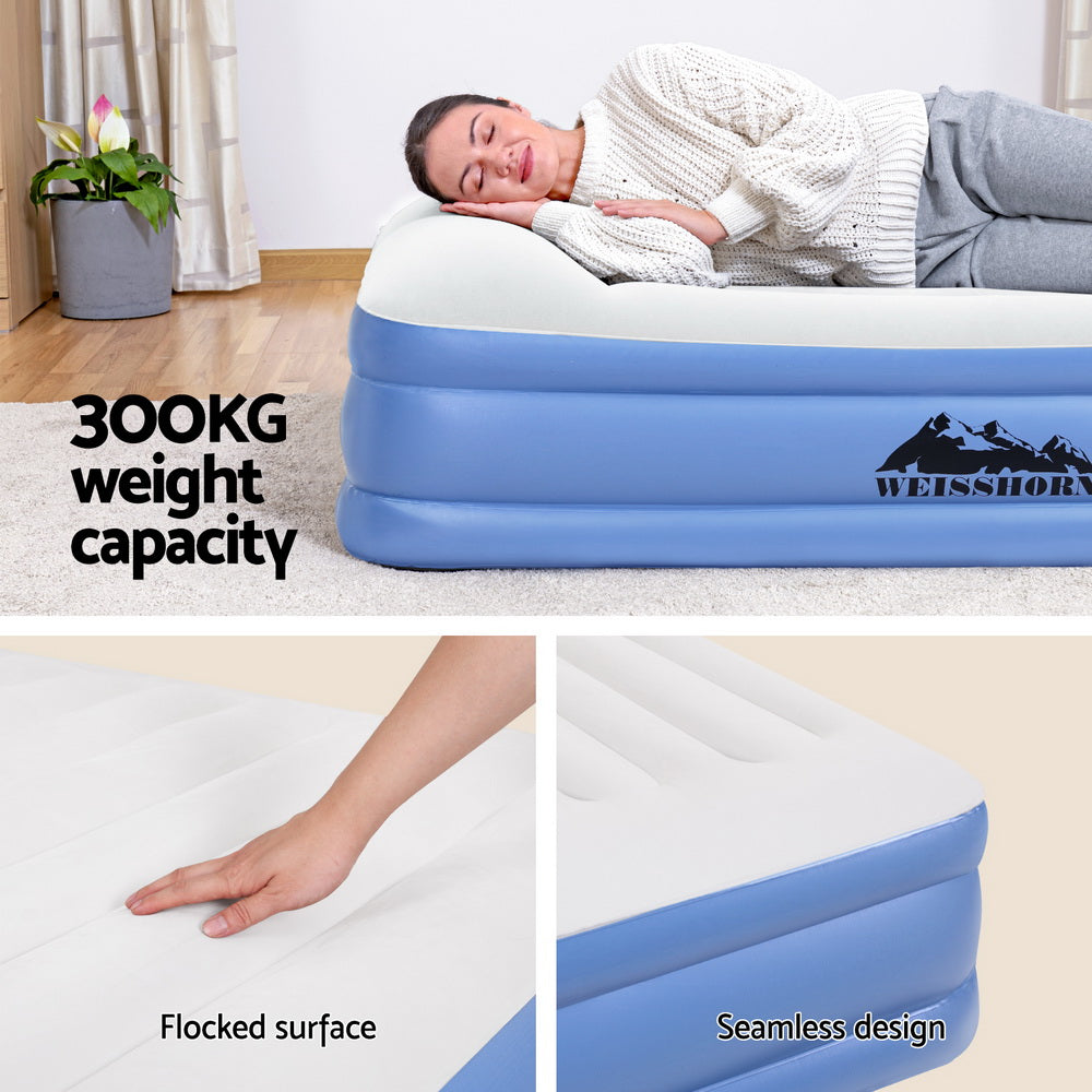 Opabin Air Mattress Queen, 50cm Inflatable with Built In Pump