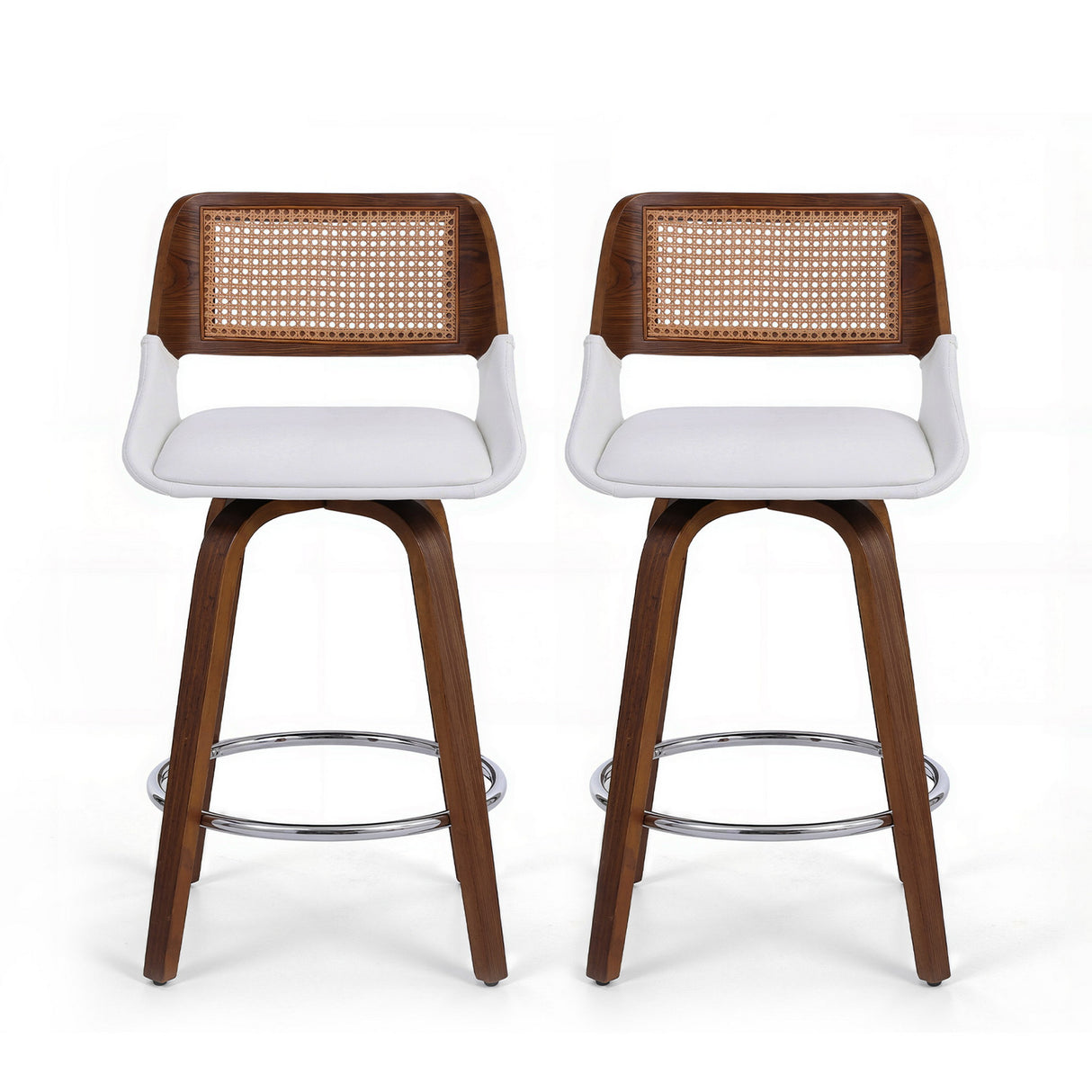 Shoreham white bar stool in a modern Australian kitchen view 3