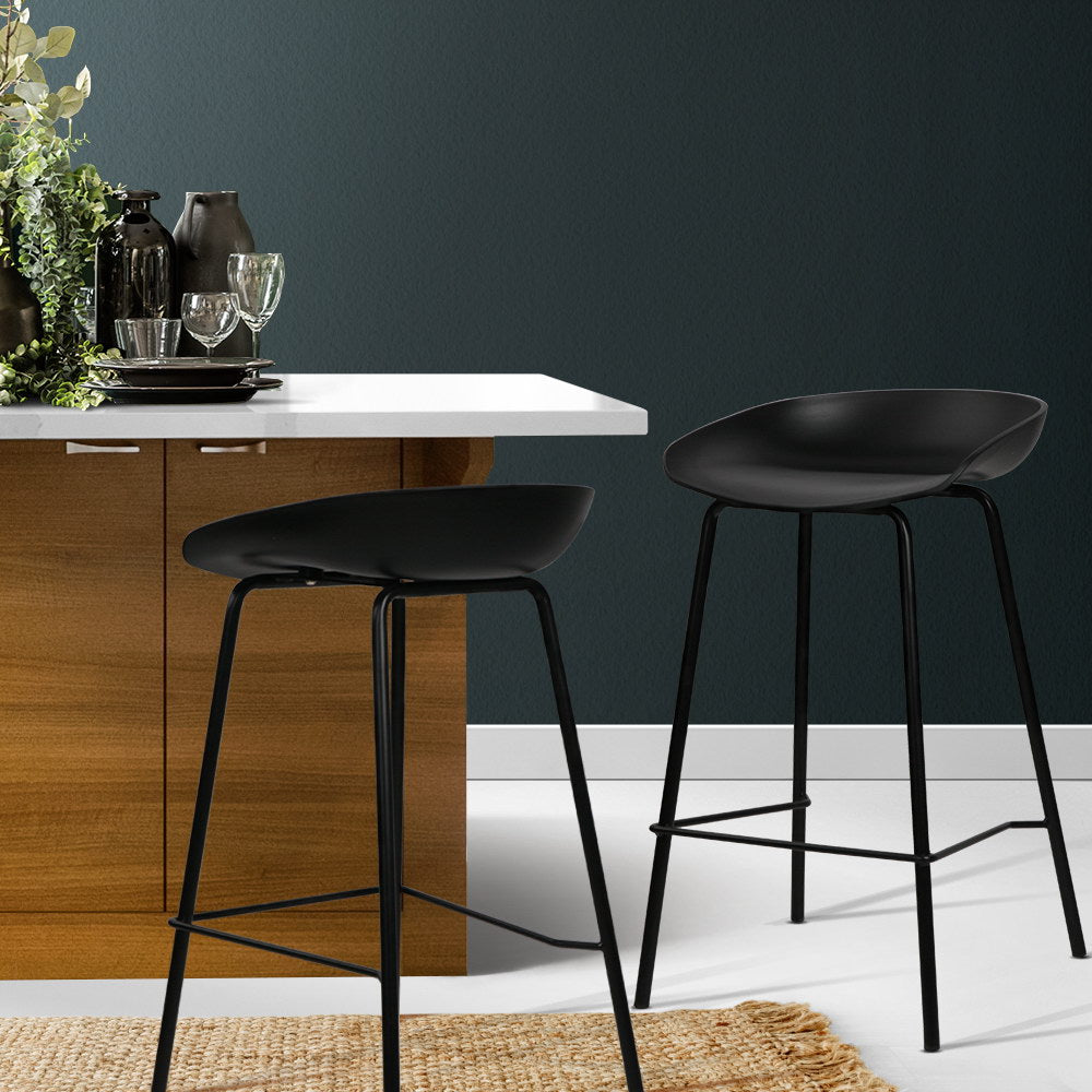 Artiss metal bar stool footrest and base detail — Allure Home Collections