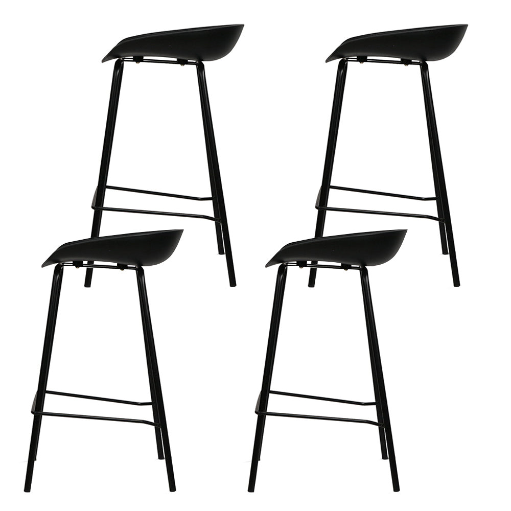 Set of 4 Artiss metal bar stools at kitchen counter — Allure Home Collections