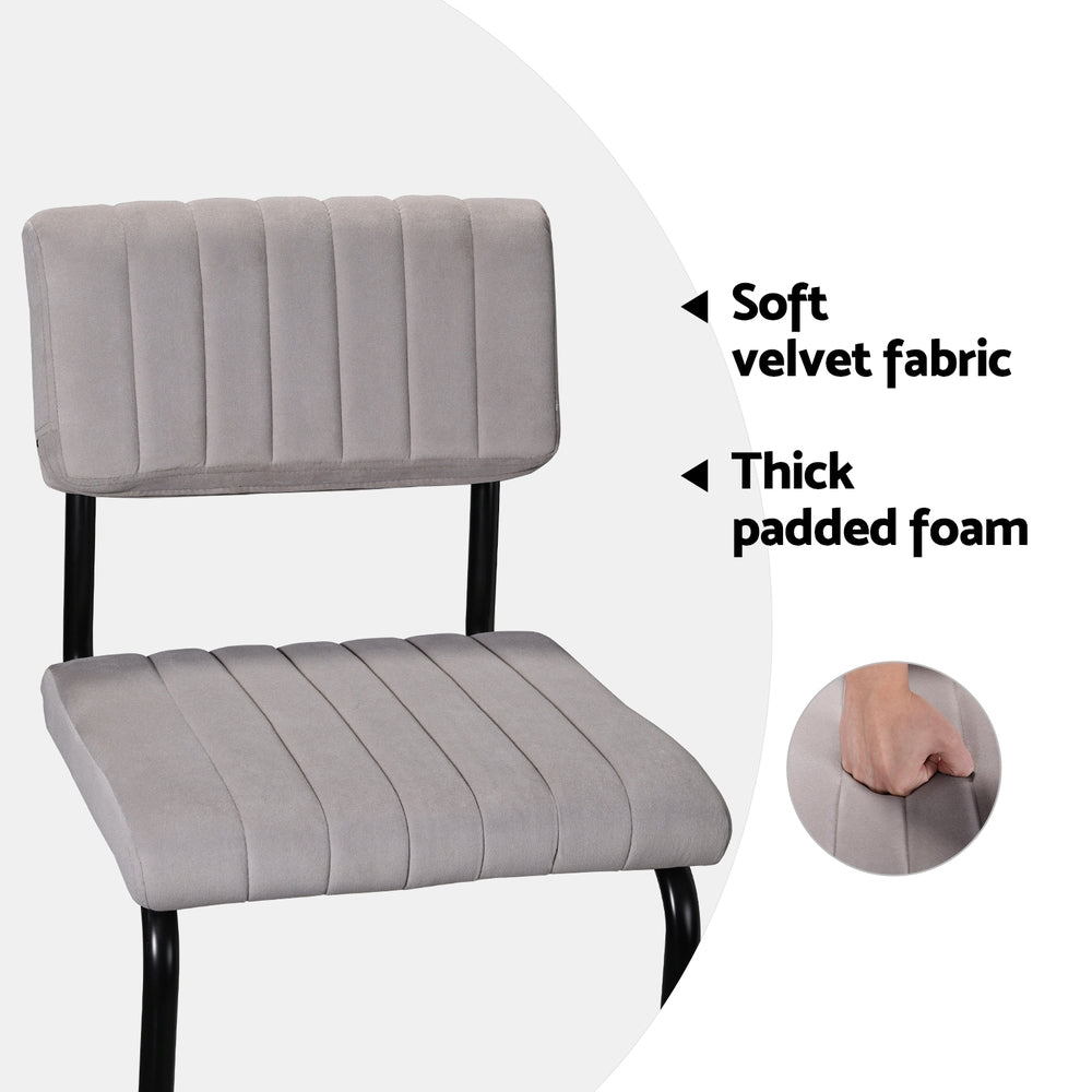 Artiss bar stool showing full frame and footrest ring — Allure Home Collections