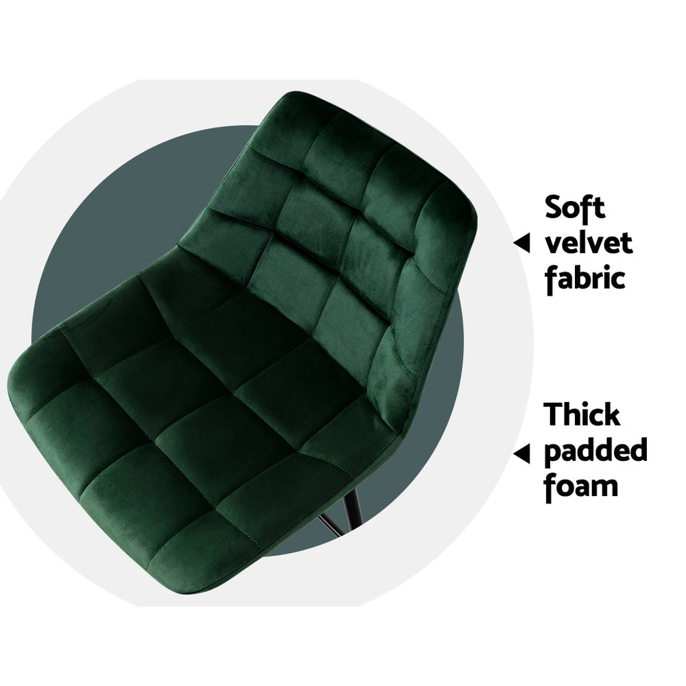 Artiss bar stool seat close-up showing PU leather upholstery — Allure Home Collections