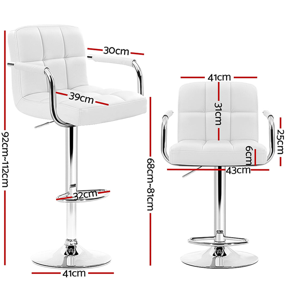 Artiss bar stool chrome base and gas lift mechanism — Allure Home Collections