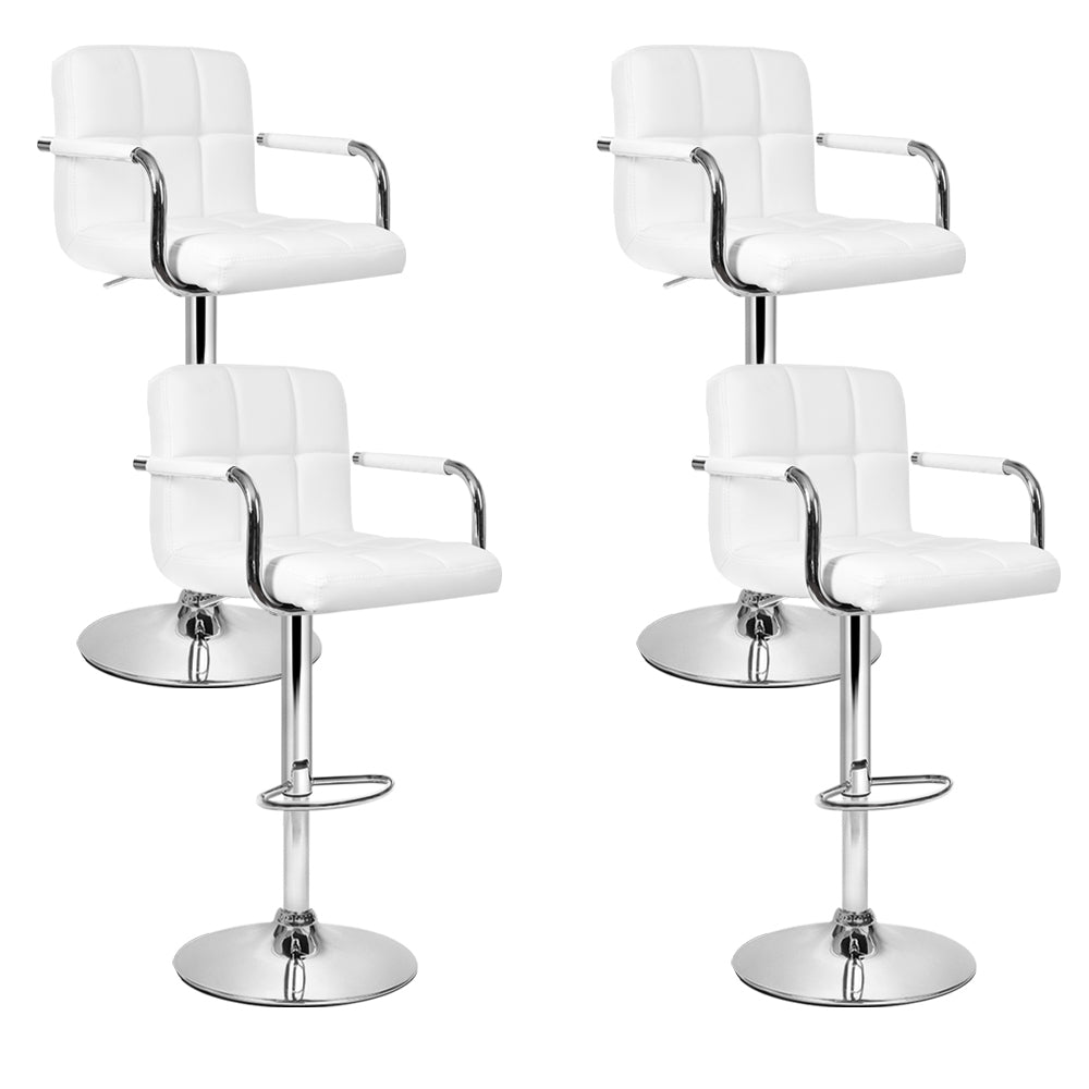 Set of 4 Artiss armrest bar stools in contemporary kitchen — Allure Home Collections