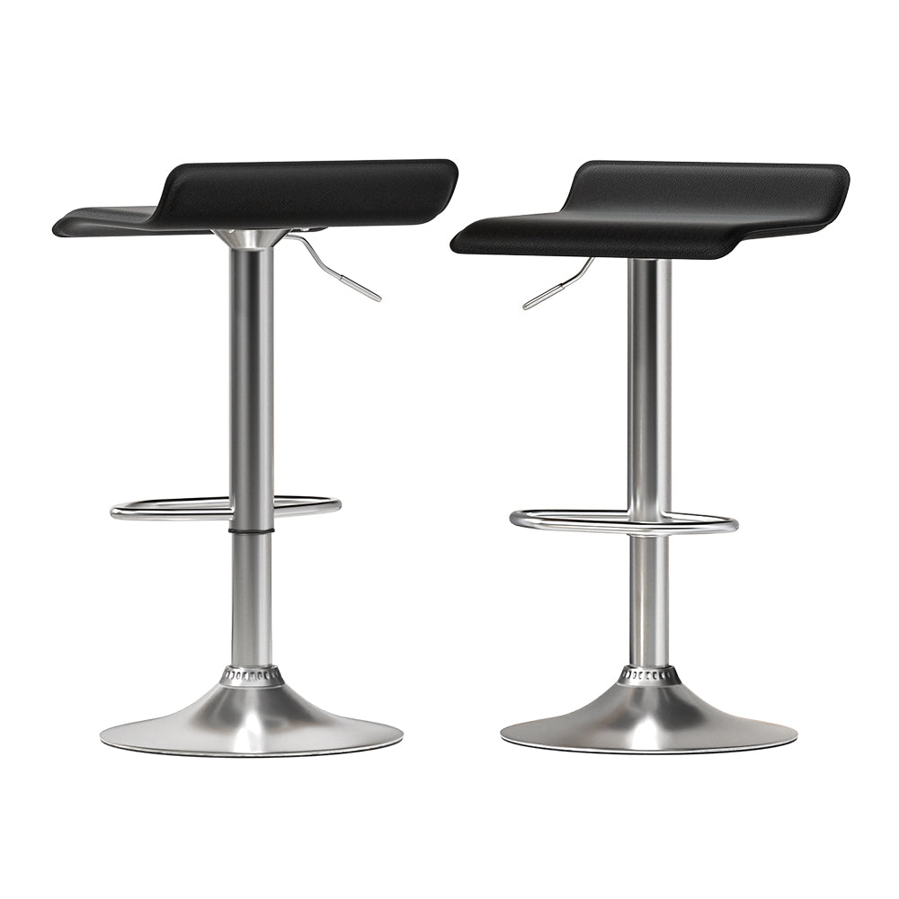 Artiss faux leather bar stool pair for kitchen dining and counter seating — Allure Home Collections