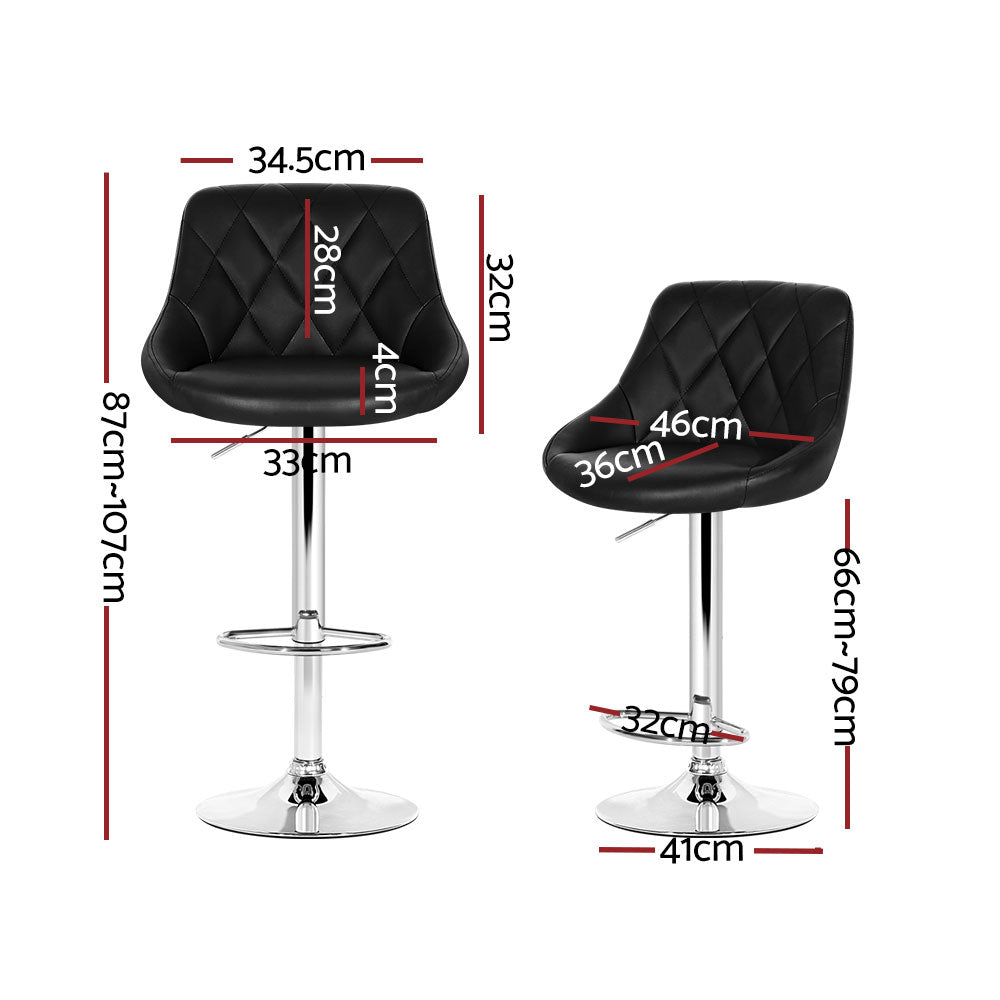 Four Artiss Elan bar stools in contemporary kitchen — Allure Home Collections