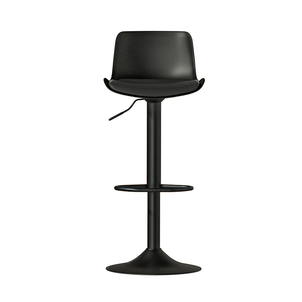 Two Artiss Fynn black bar stools at kitchen counter — Allure Home Collections