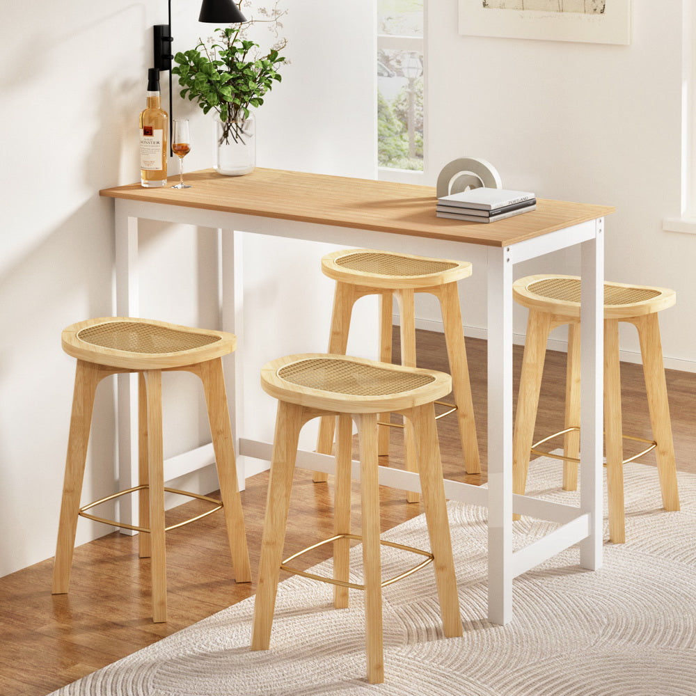 Artiss bar table and stools set for kitchen dining and cafe — Allure Home Collections