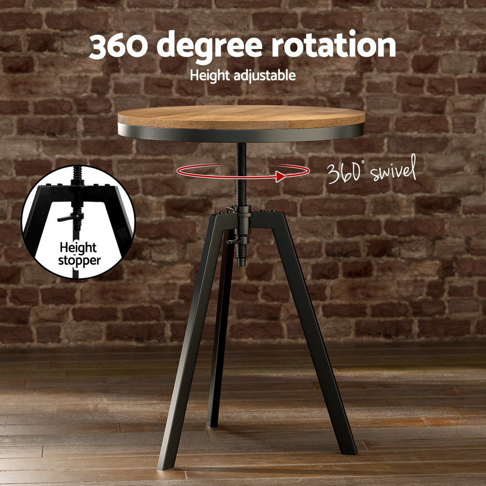 Artiss industrial bar table set styled in cafe-style dining space — Allure Home Collections