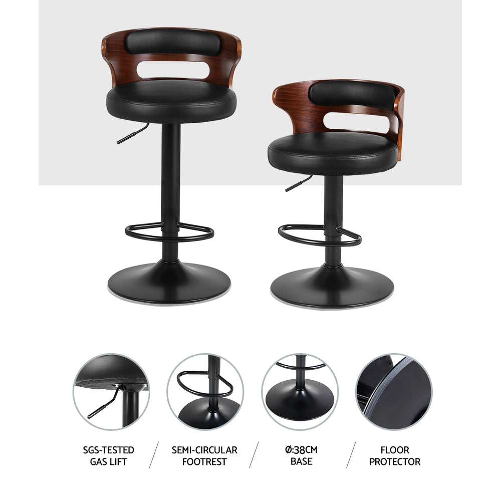 Pair of Artiss Grandeur bar stools in contemporary kitchen — Allure Home Collections