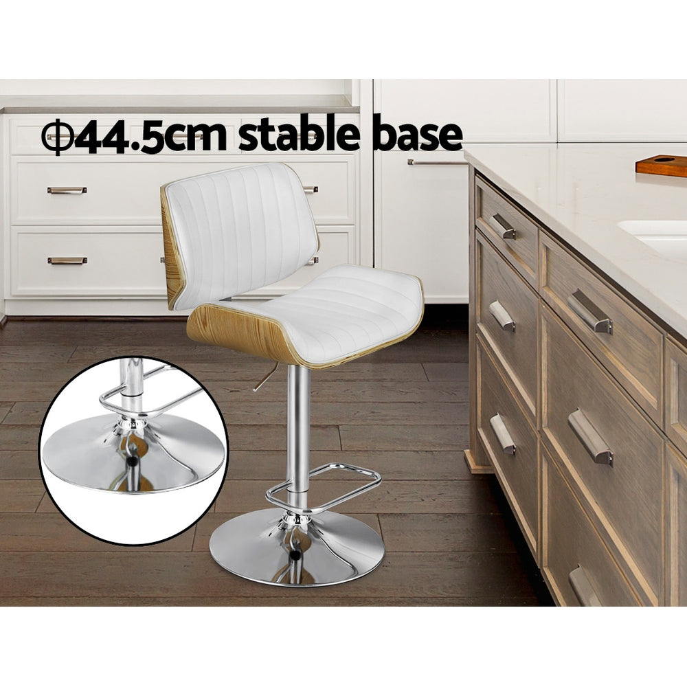 Side profile of Artiss Galina bar stool showing elegant frame — Allure Home Collections