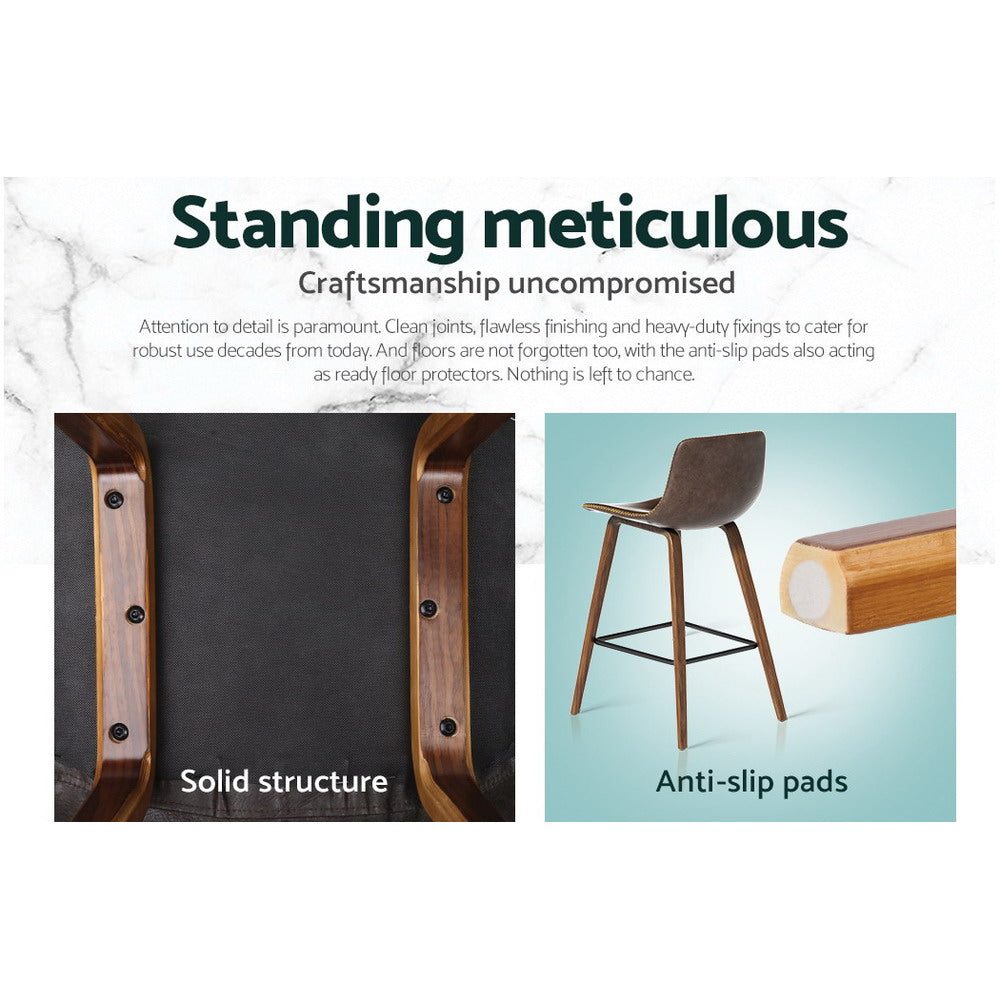 Artiss bentwood bar stool footrest and base detail — Allure Home Collections