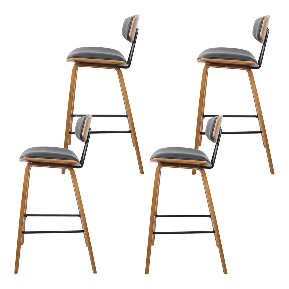 Main Ridge black bar stool in a modern Australian kitchen view 4