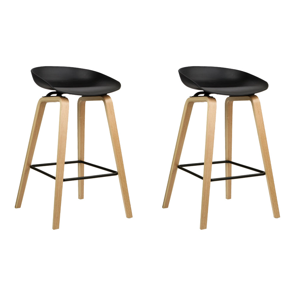 Artiss modern wooden bar stools set of 2 — Allure Home Collections