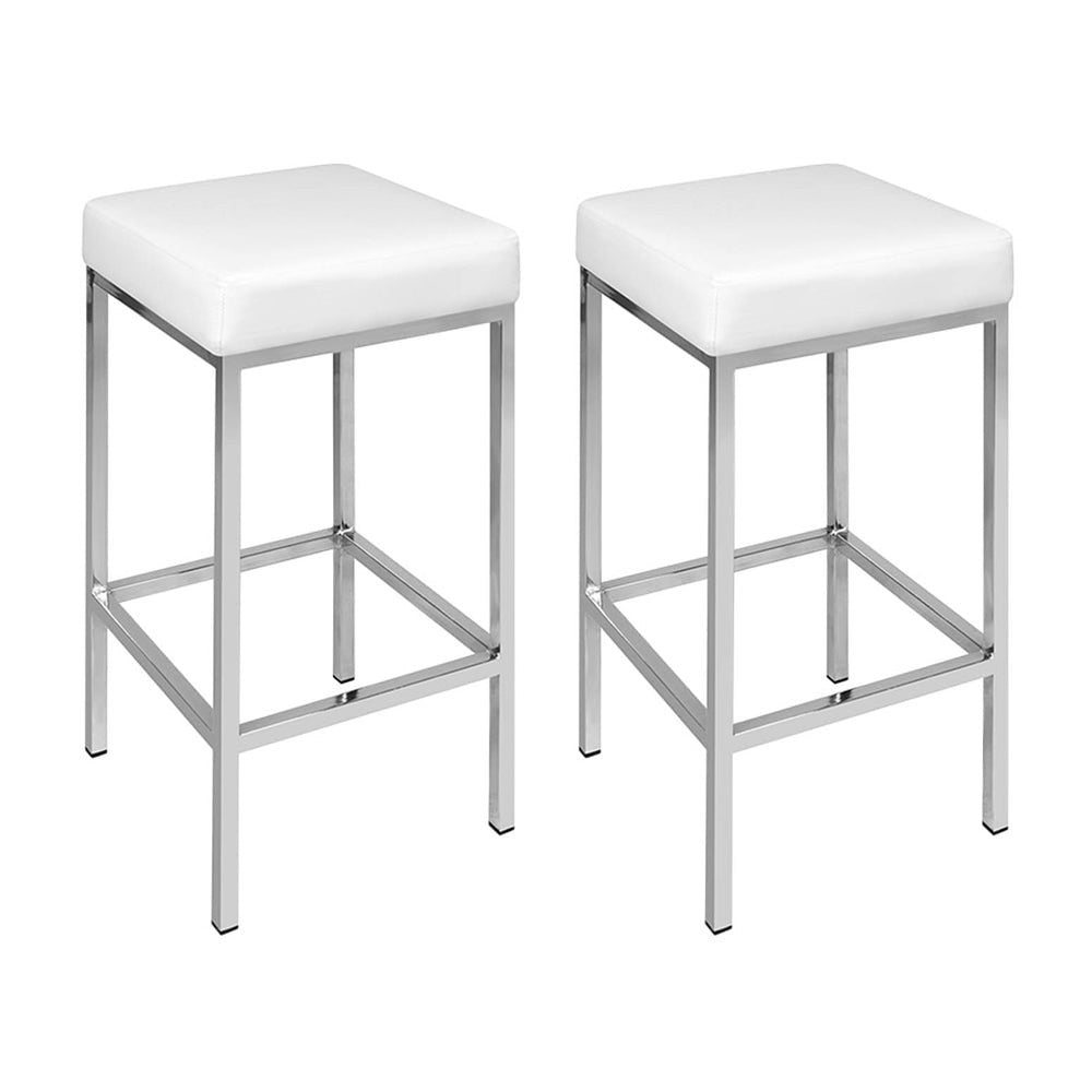 Pearcedale white bar stool in a modern Australian kitchen view 3