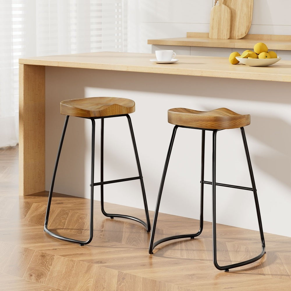 Flinders natural bar stool in a modern Australian kitchen
