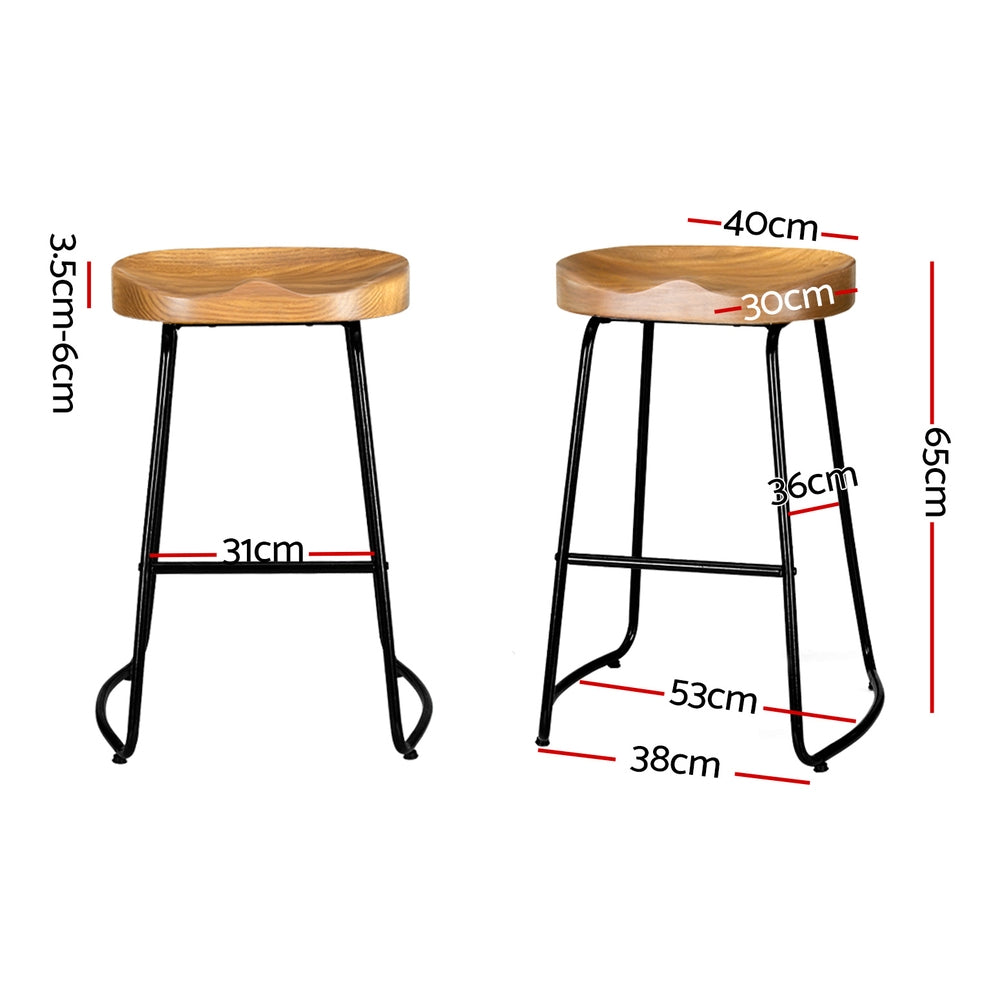 Flinders natural bar stool in a modern Australian kitchen view 2