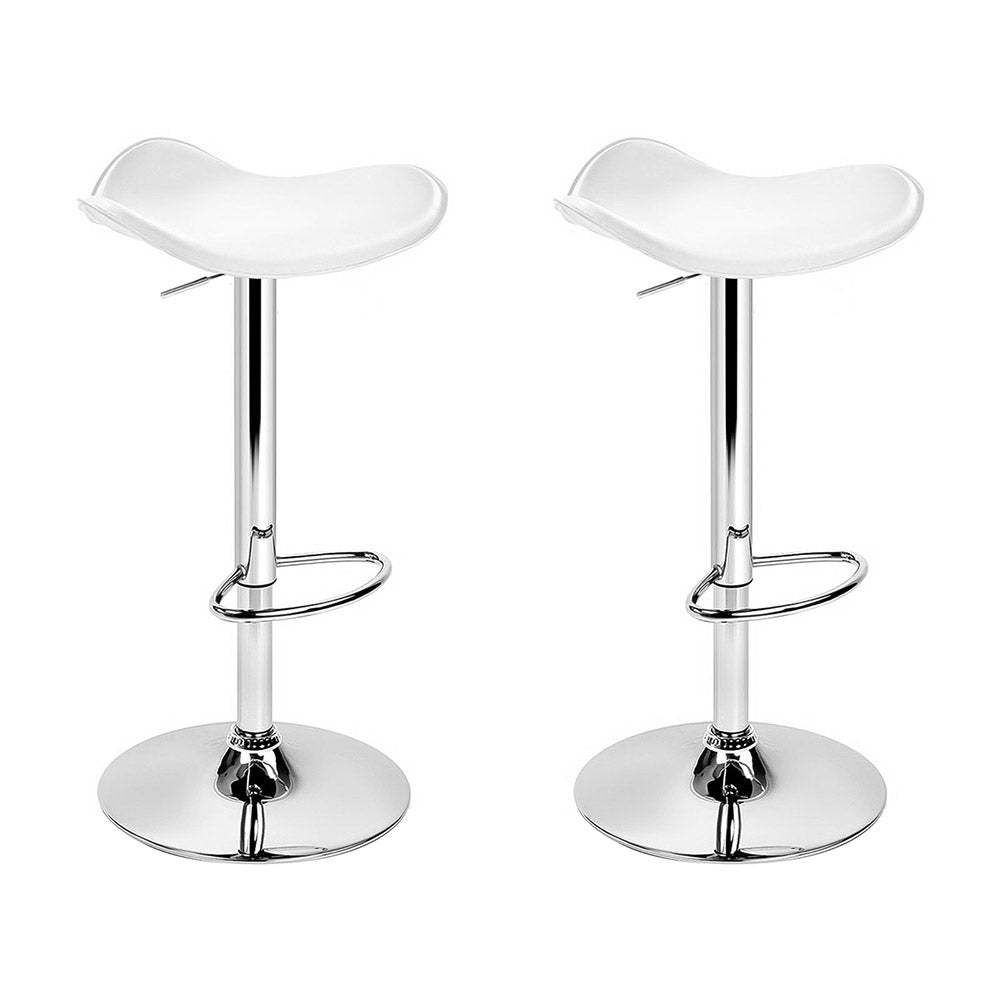 Somers Gas Lift Bar Stool, White 2pcs