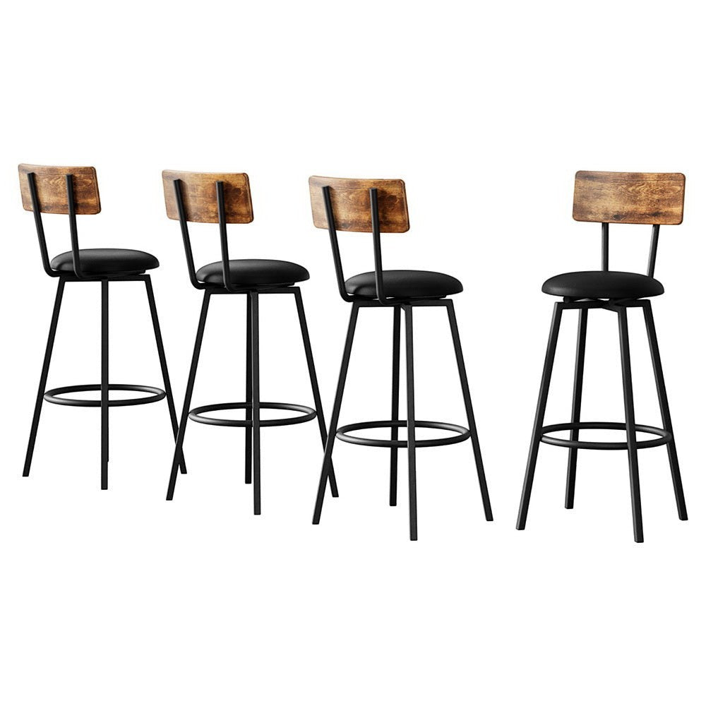 Smiths beach industrial bar stool black in a modern kitchen