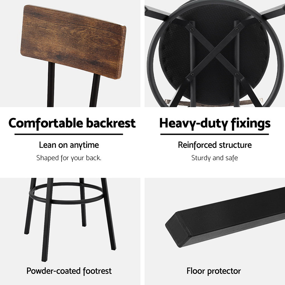 Artiss Industrial Bar Stools Set of 4