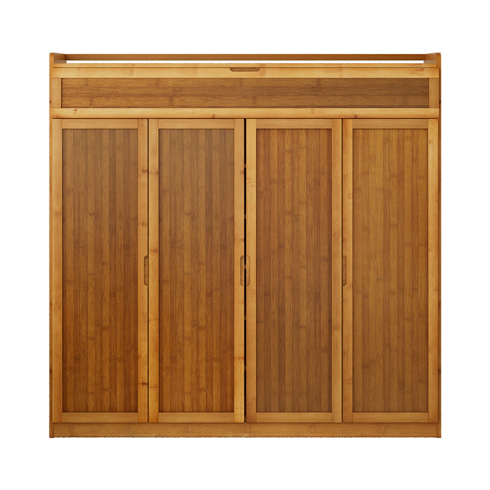 Buangor 7 Tier Bamboo Shoe Cabinet, Natural image 3