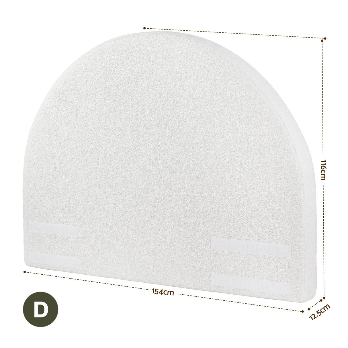 Waste Point Boucle Bed Head, White Double