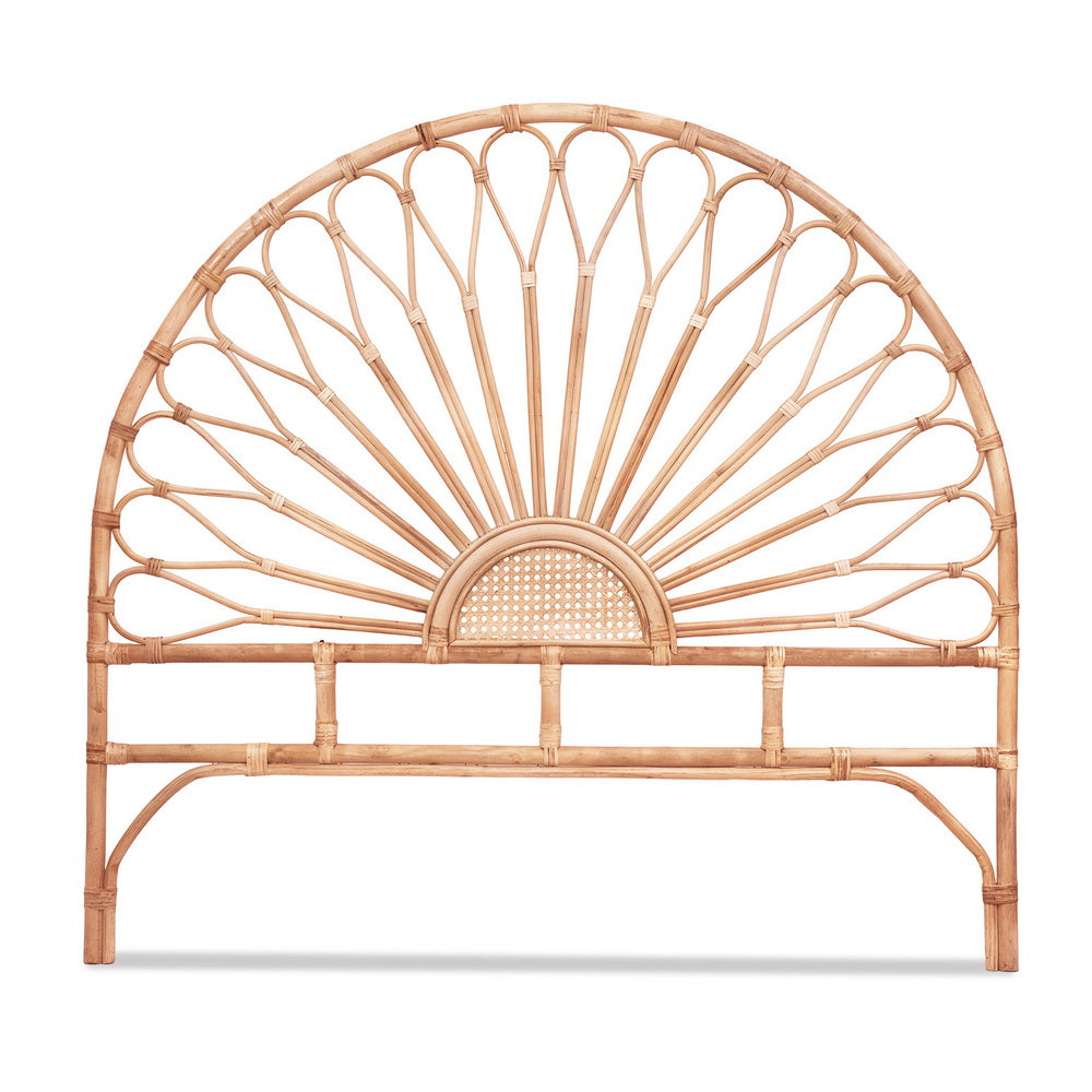 Island Bend Rattan Bed Head, Pine Double