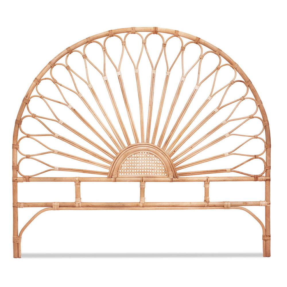 Island Bend Rattan Bed Head, Pine Queen