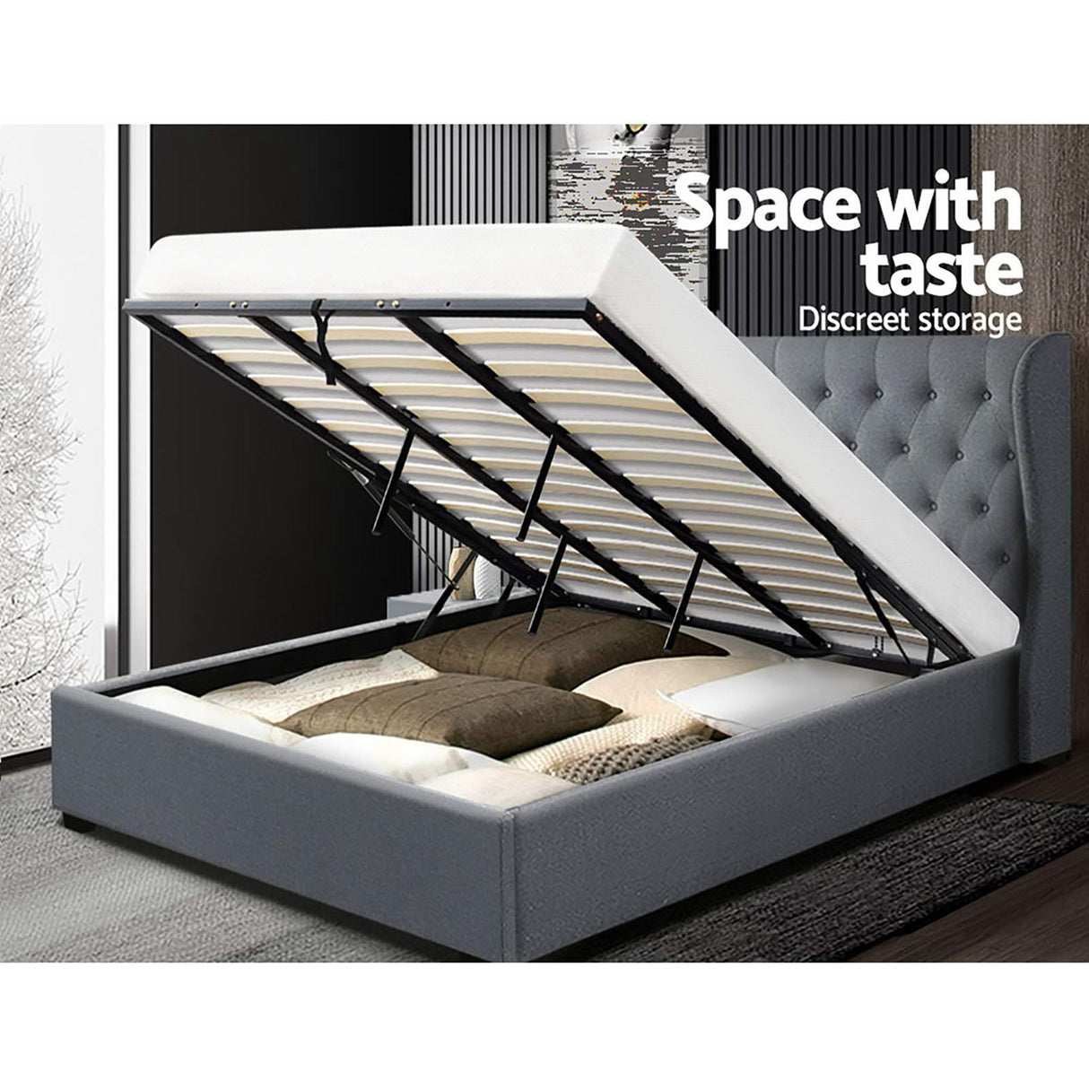 Imola Gas Lift Bed Frame