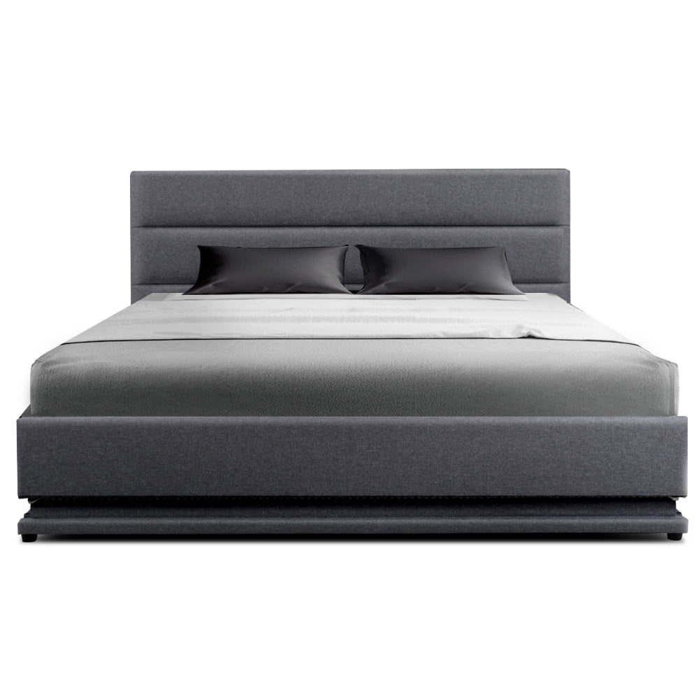 Faenza Queen Gas Lift Bed Frame, Grey