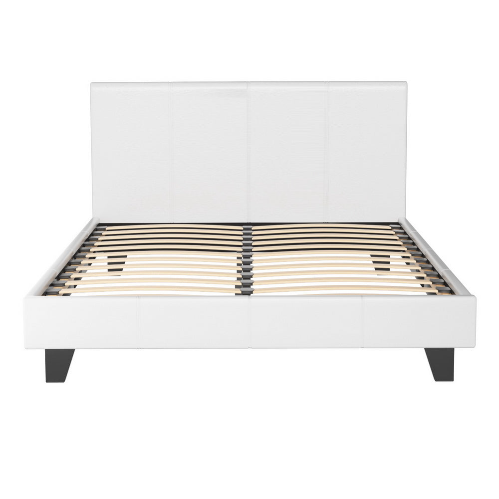 Livorno Double Bed Frame, White