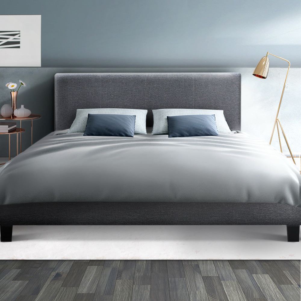 Como Queen Bed Frame, Grey