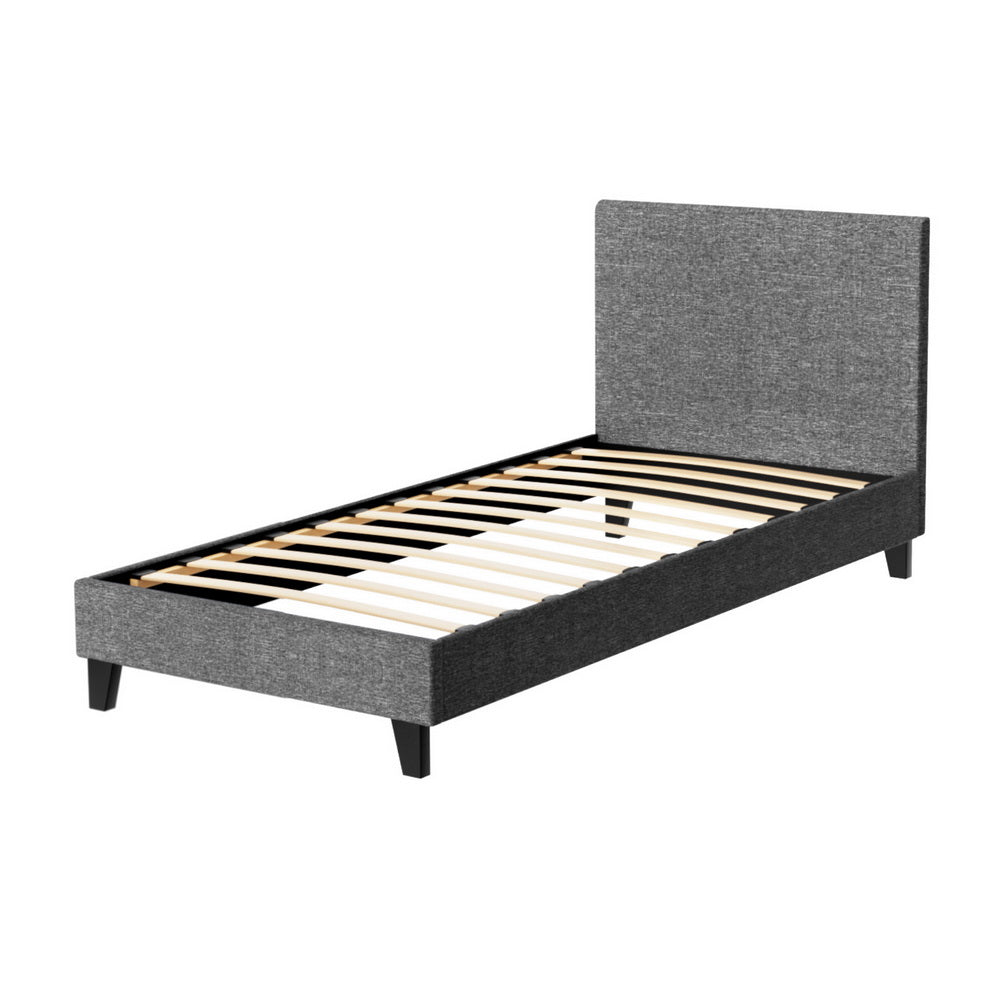 Como Single Bed Frame, Grey