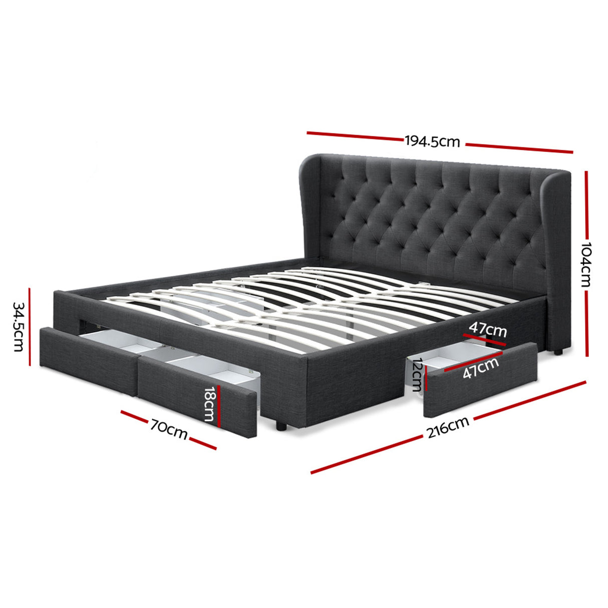 Pistoia Storage Bed Frame