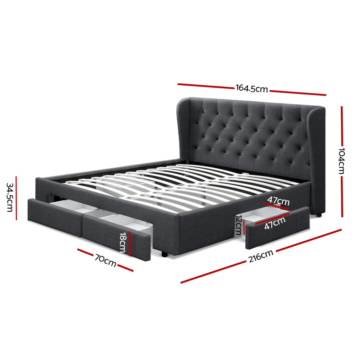 Pistoia Storage Bed Frame