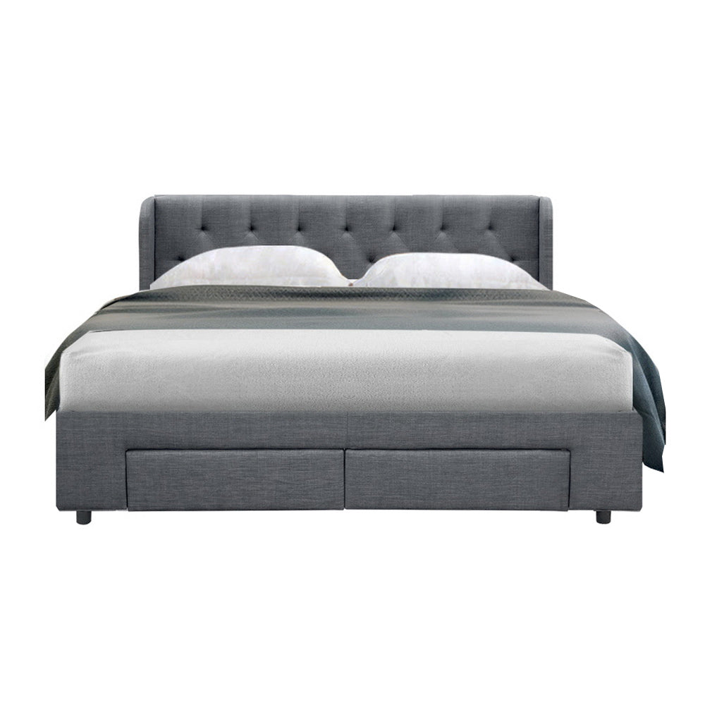 Artiss Mila Queen Bed Frame with Storage