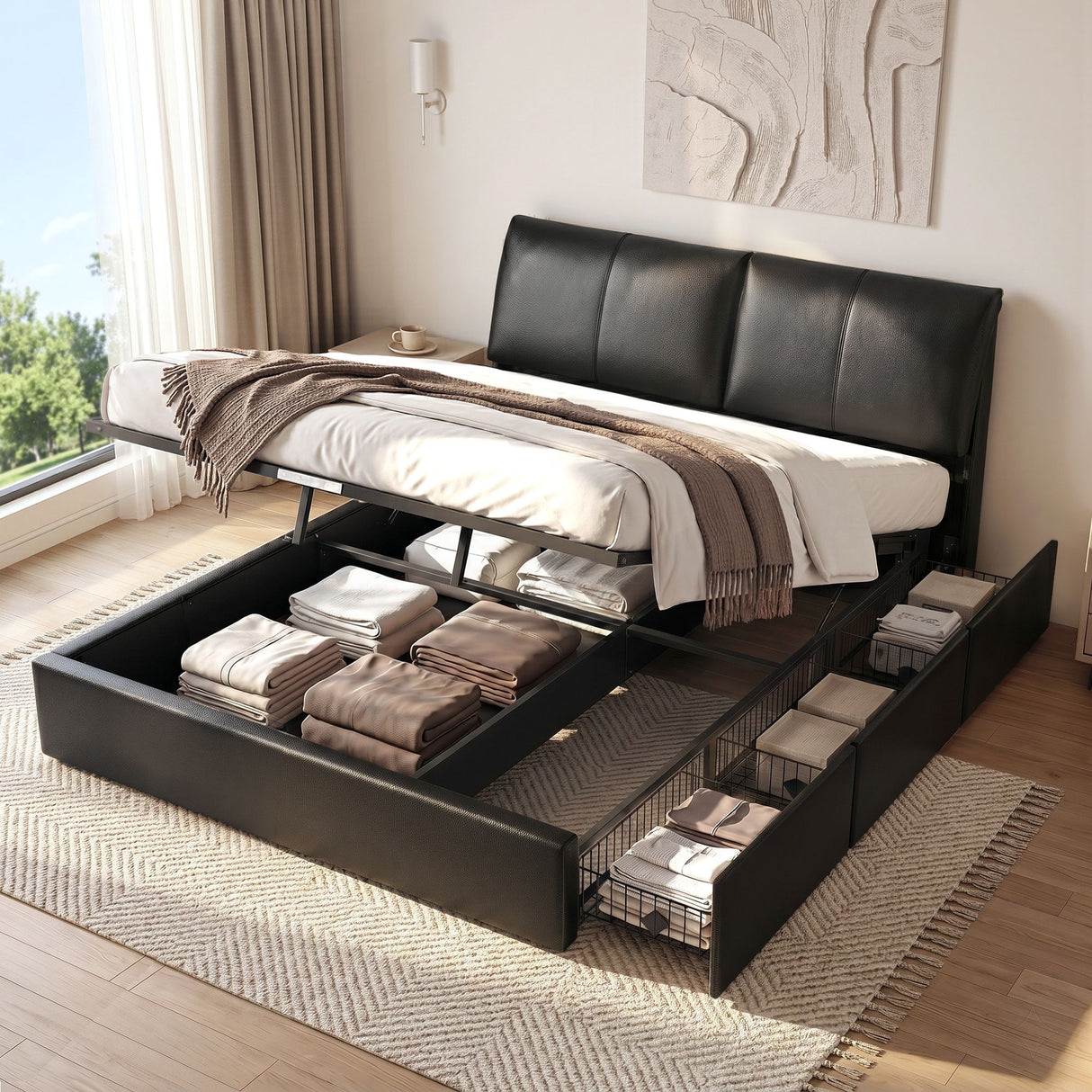 Bologna Gas Lift Bed Frame