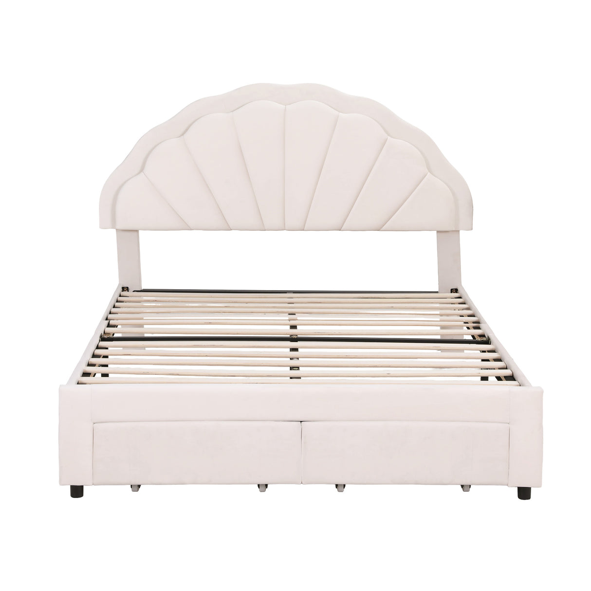Piacenza Double Storage Bed Frame, White