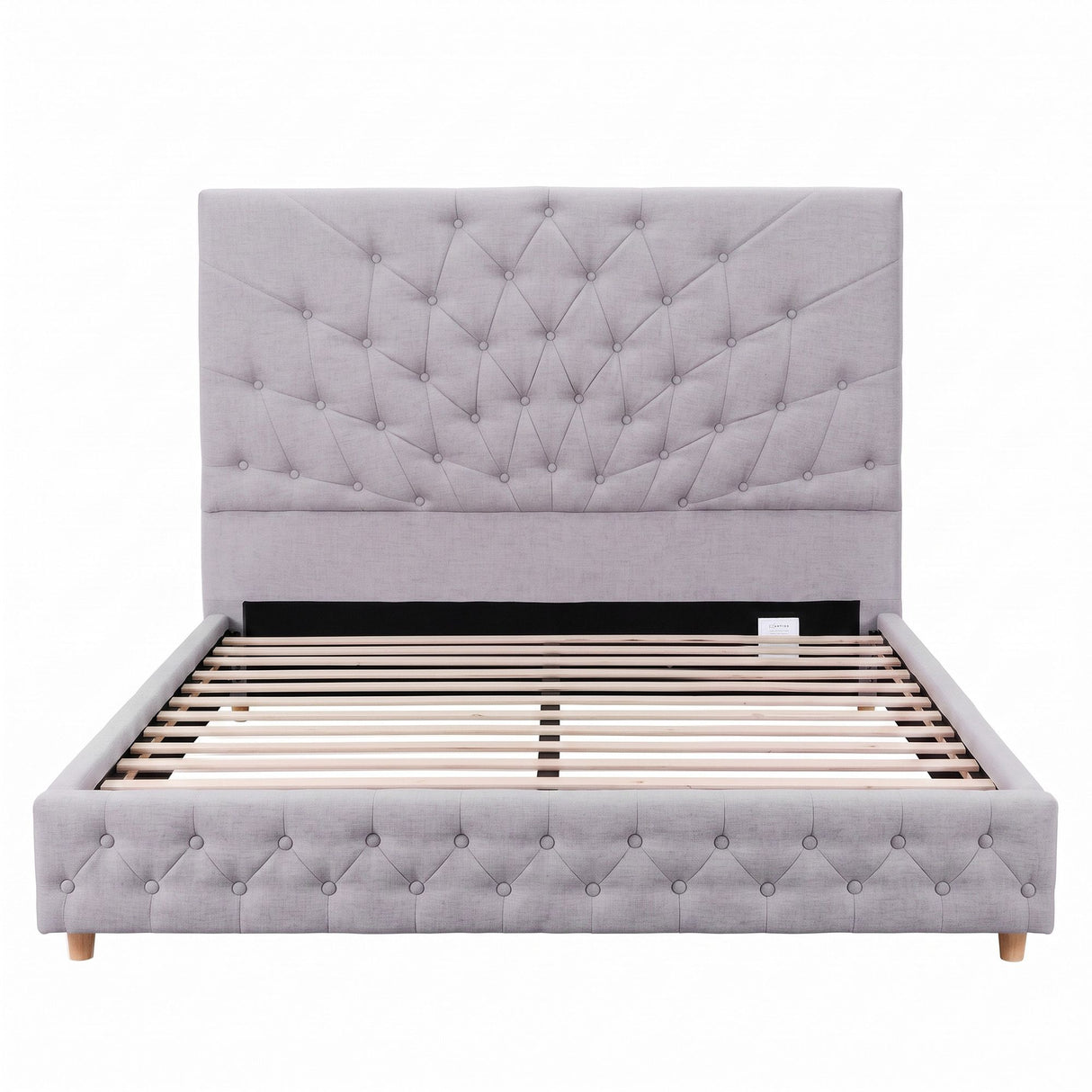 Verona Double Bed Frame, Grey