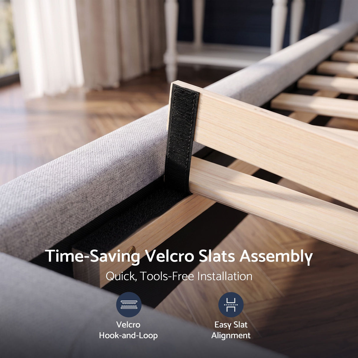 Verona Double Bed Frame, Grey
