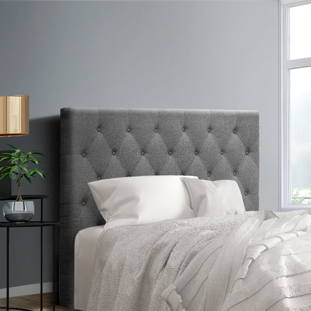 Chakola Tufted Bed Head, Grey King Single