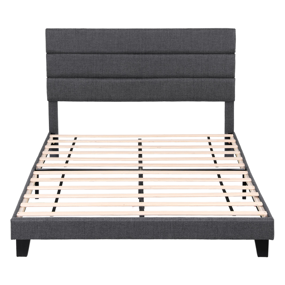 Volterra Double Bed Frame, Charcoal