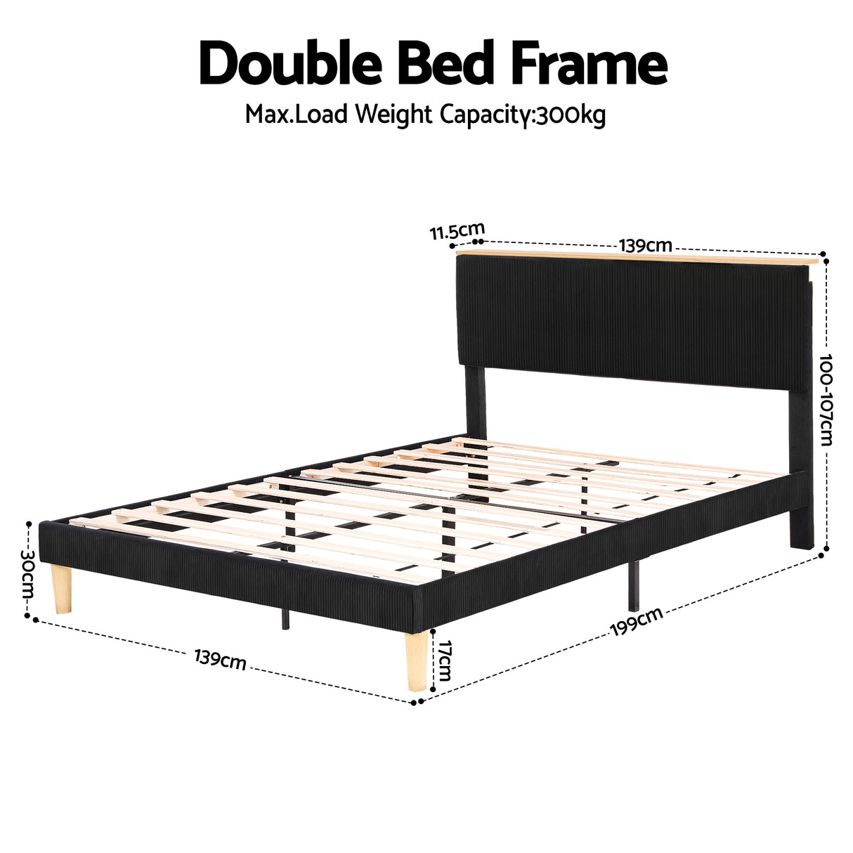 Tamarama Upholstered Bed, Velvet, view 2
